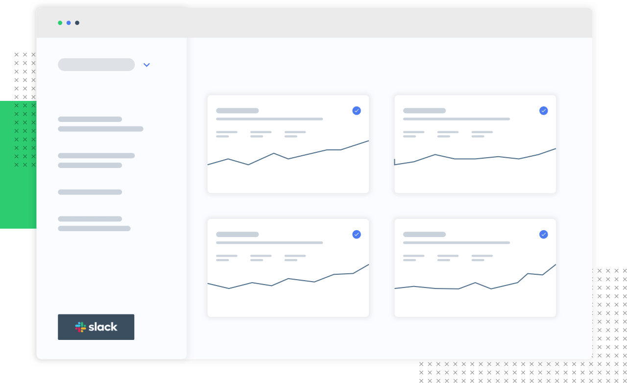 a graph with slack logo at the bottom